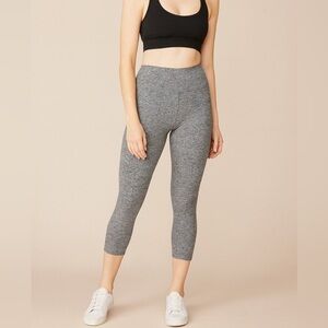 Beyond Yoga Space Dye Gray Cropped‎ Leggings High Rise Women’s Size XS